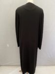 Black beaded abaya jacket full length