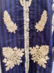 Khaadi blue and gold applique new tag kurta