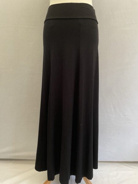 preloved Anthology by JD jersey black maxi skirt in jersey, size 12