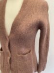 Cos mulberry purple angora cardigan full view