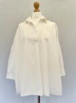 French Connection white cotton over sized loose blouse in size L, around a size 14 pre-loved and modest