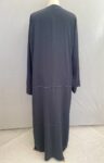 Grey 2pce abaya full