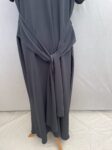 Grey 2pce abaya full