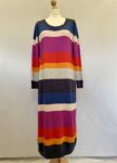 H&M long striped jumper dress full view