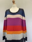 H&M long striped jumper dress full view