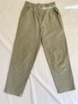 M&S short olive green:grey mum trousers full view