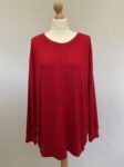 Next red knitted jumper with 3 large gold poppers at each side, size 18