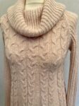 Phase Eight cable knit pink jumper full view