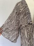 Resort zebra print sheer overwrap full view