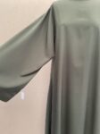 Satin green abaya full length