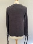 Ann Taylor navy blue chunky knit jumper full view