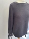 Ann Taylor navy blue chunky knit jumper full view