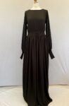 Boohoo new with tag 'Sophia' black long sleeved maxi dress, size 10