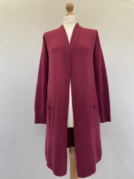 Debenhams pink long sleeved open front cardigan