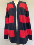 Gap striped open cardigan front