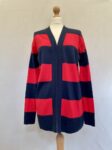 Gap striped open cardigan front