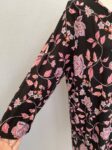 George black floral stretch top full view