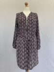 George purple patterned long sleeved tunic full view