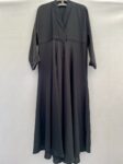 Girls black abaya back