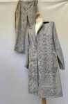 Kaktus chequered black and white with mustard yellow lines 2pce blazer jacket and trouser set in size 12/14