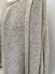 Limited Edition grey chunky knit cape full view