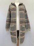 Monteau long hooded chunky cardigan full