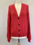 Next pink chunky knit cardigan full