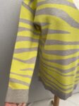 Next yellow grey zebra print jumper full