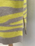 Next yellow grey zebra print jumper full