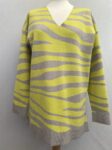 Next yellow grey zebra print jumper full