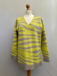 Next yellow grey zebra print jumper full