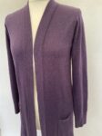 Principles purple open front cardigan full view