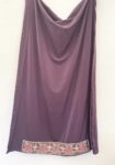 Purple embroidered abaya dress with matching hijab full