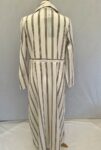 Tavin new with tag brown striped shirt dress abaya front view