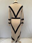 Ted back chevron jumper dress full view