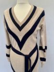 Ted back chevron jumper dress full view