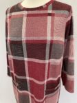 Tu red chequered tunic dress full view